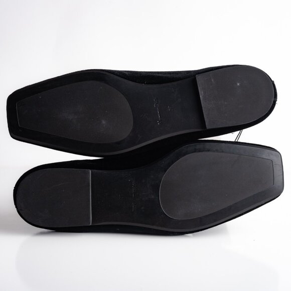 Massimo Dutti Womens Ballet flats Velvet Rhinestone Strap Black US 6.5 EU 37 New - Picture 8 of 8